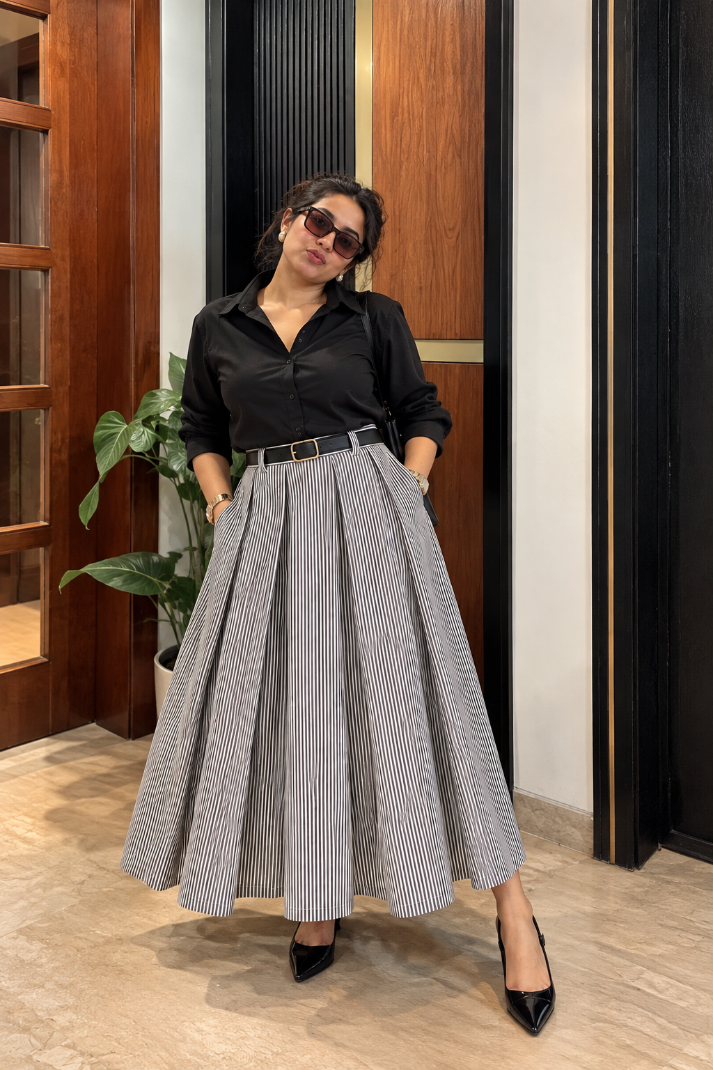 Strato Stripe Skirt