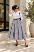 Strato Stripe Skirt