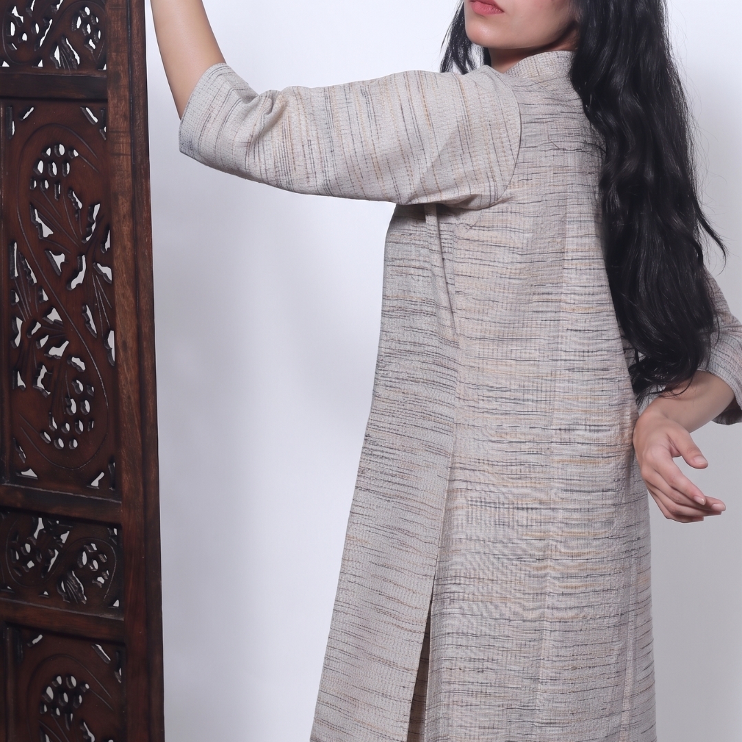 khadi suit with pant & lining inside khadi suit with pant & lining inside