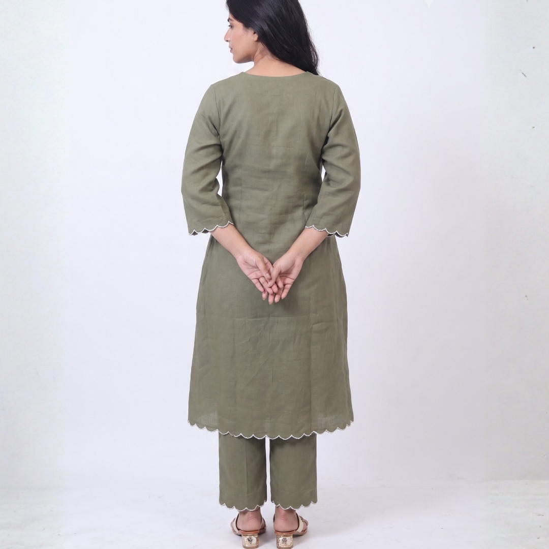 olive aura linen dress olive aura linen dress