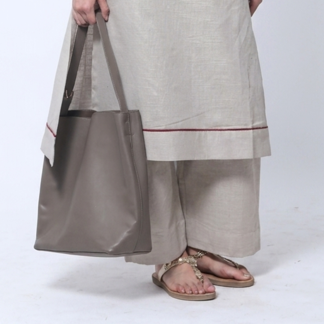 linen suit with mehroon touch & lining inside linen suit with mehroon touch & lining inside