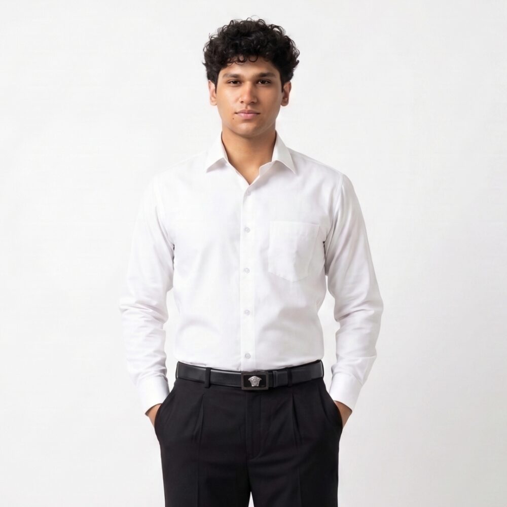 stripted black & white full sleeve shirt (copy)