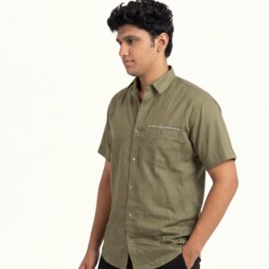khadi kaftan with stripted patti (copy)