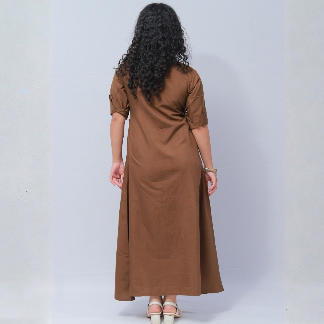 brown long shirt dress brown long shirt dress